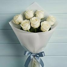 Букет 7 Белых роз Эдлесс Лав #REPLACE_PRED# Приютово