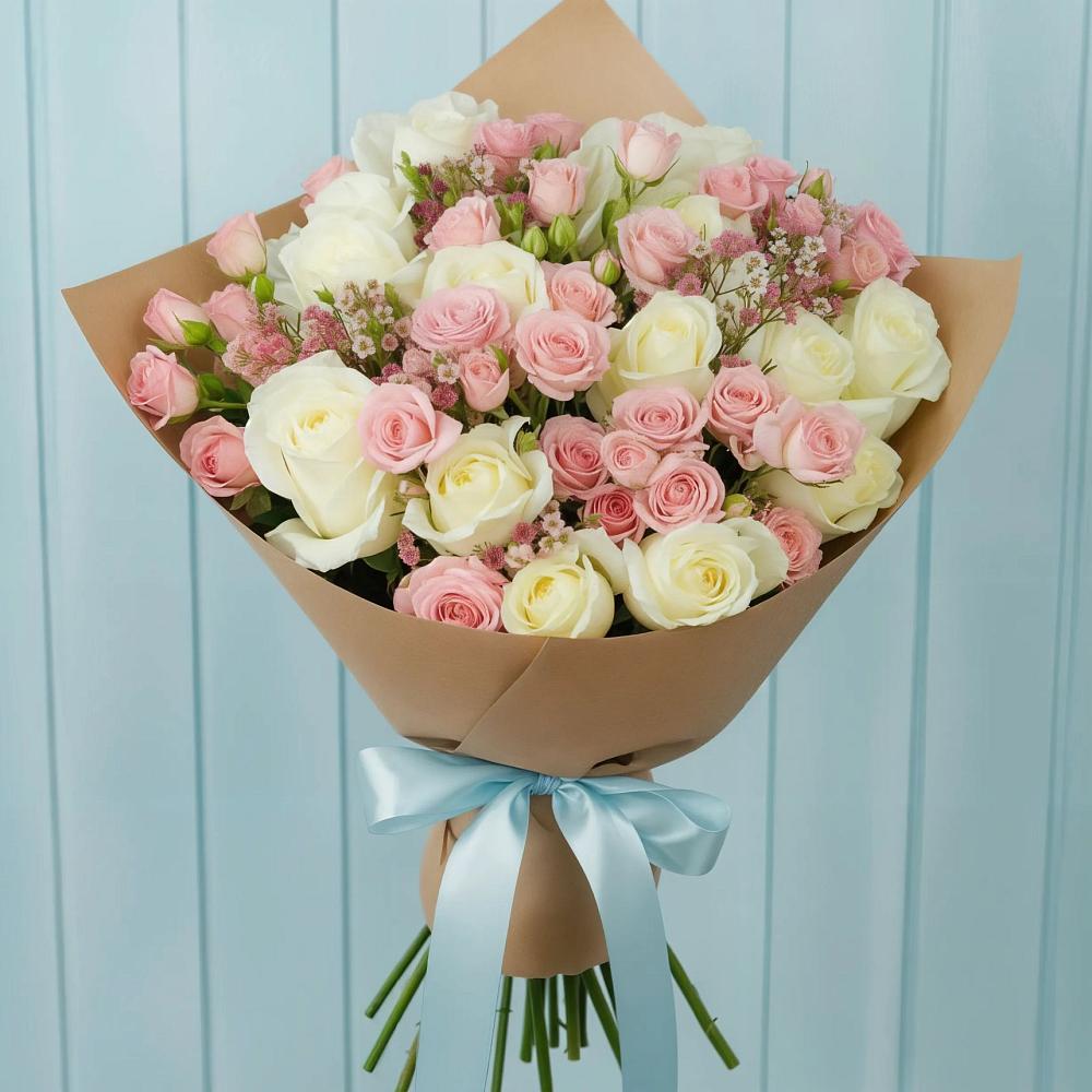 Букет цветов из: Розы в Приютово