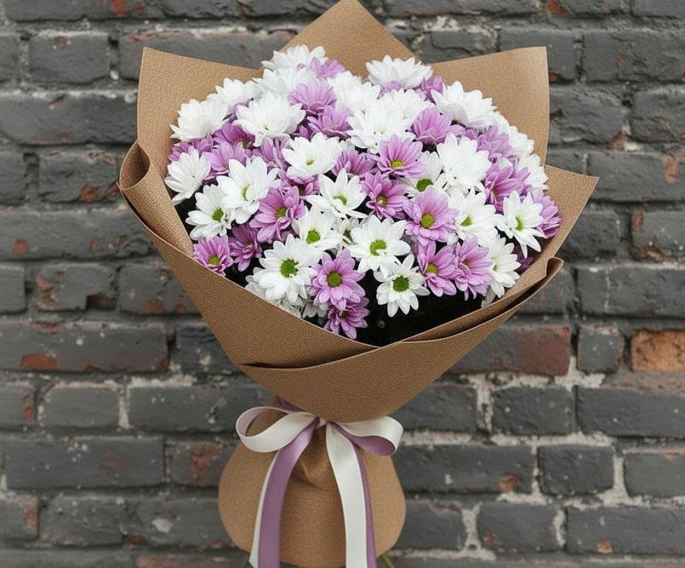 Букет цветов из: Хризантемы в Приютово