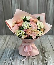 Букет цветов из:  Гвоздики, Розы и Хризантемы в Приютово