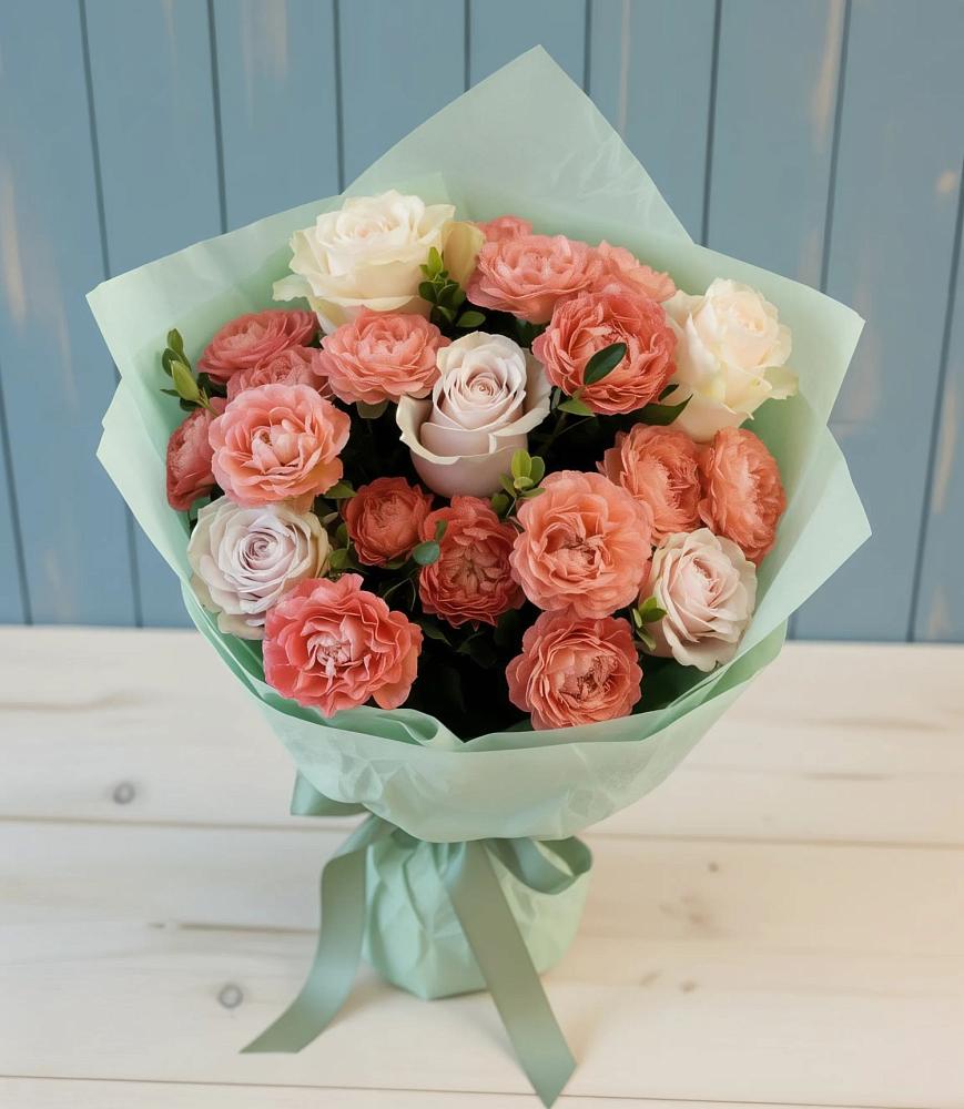 Букет цветов из: Розы в Приютово