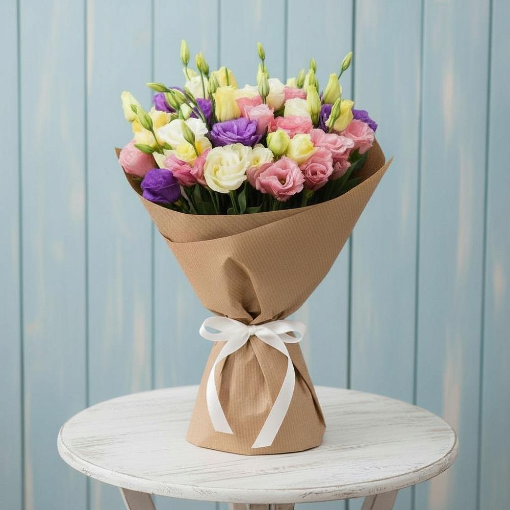 Букет цветов из: Лизиантусы в Приютово