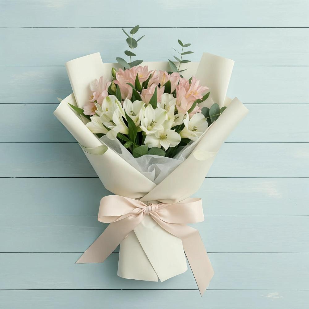 Букет цветов из: Альстромерии в Приютово