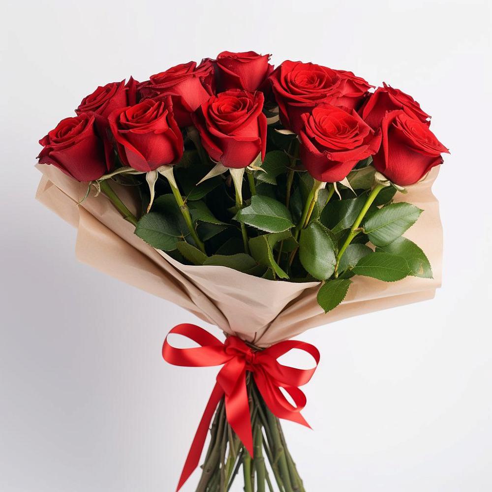 Букет 11 Красных роз Эдлесс Лав в Приютово