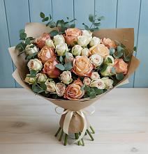 Букет цветов из:  Альстромерии и Розы в Приютово