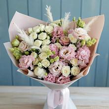 Букет цветов из:  Альстромерии и Розы в Приютово