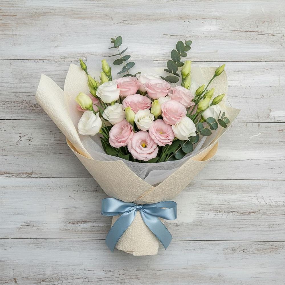 Букет цветов из: Лизиантусы в Приютово